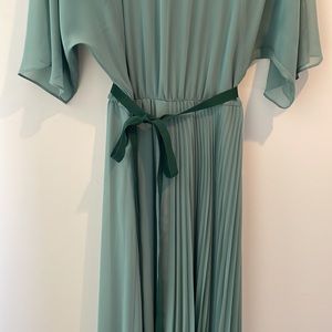 Max Mara Studio Green chiffon gown